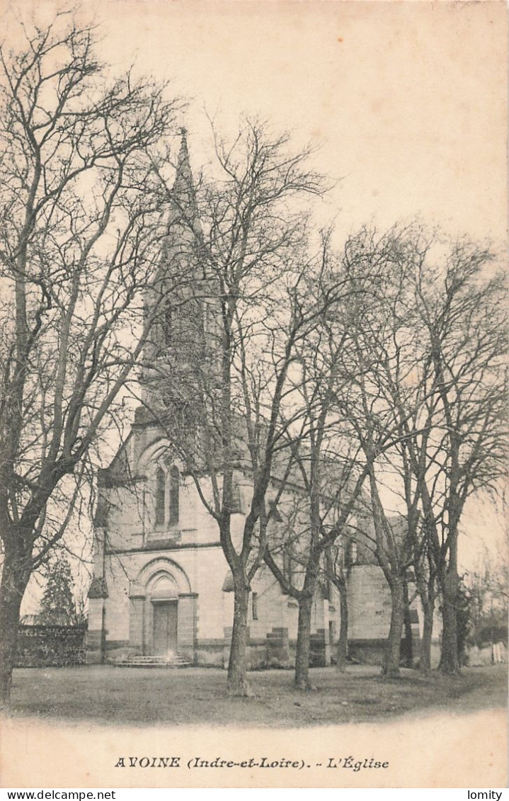 37 Avoine église CPA - Andere & Zonder Classificatie