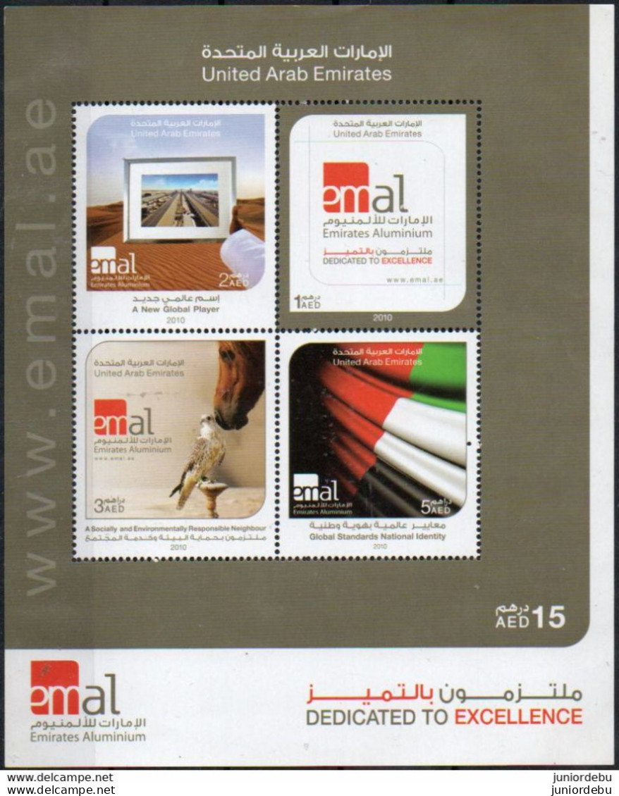 UAE - 2010 - Emirates Aluminium - Miniature Sheet - MNH. ( OL 06/12/2022) - United Arab Emirates (General)