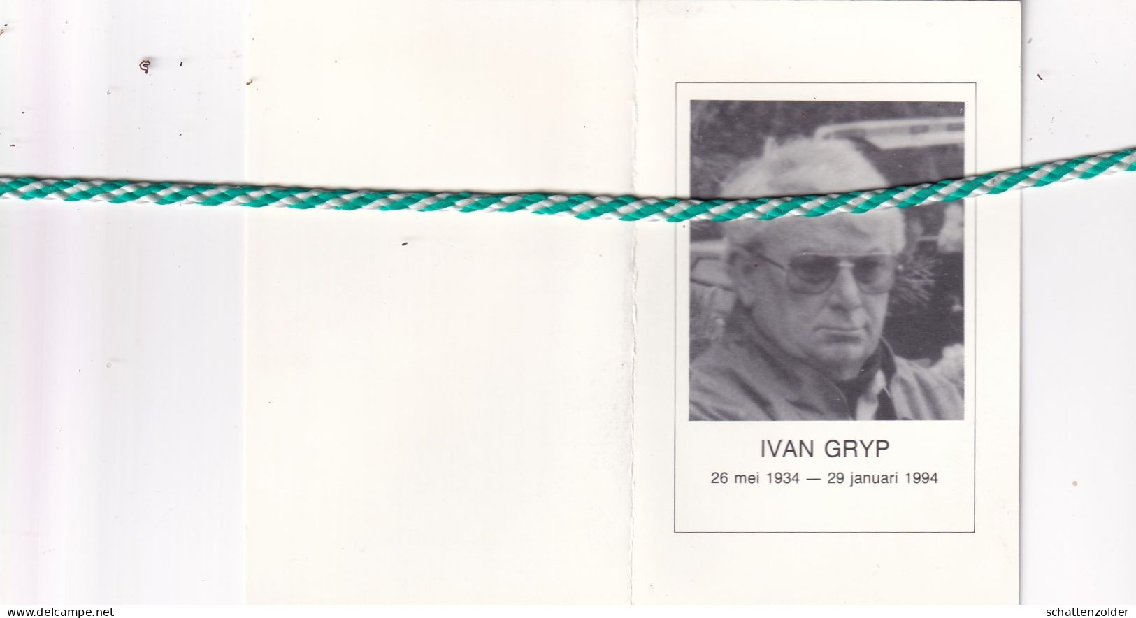 Ivan Gryp-Van Laecke, Zomergem 1934, Gent 1994. Foto - Obituary Notices