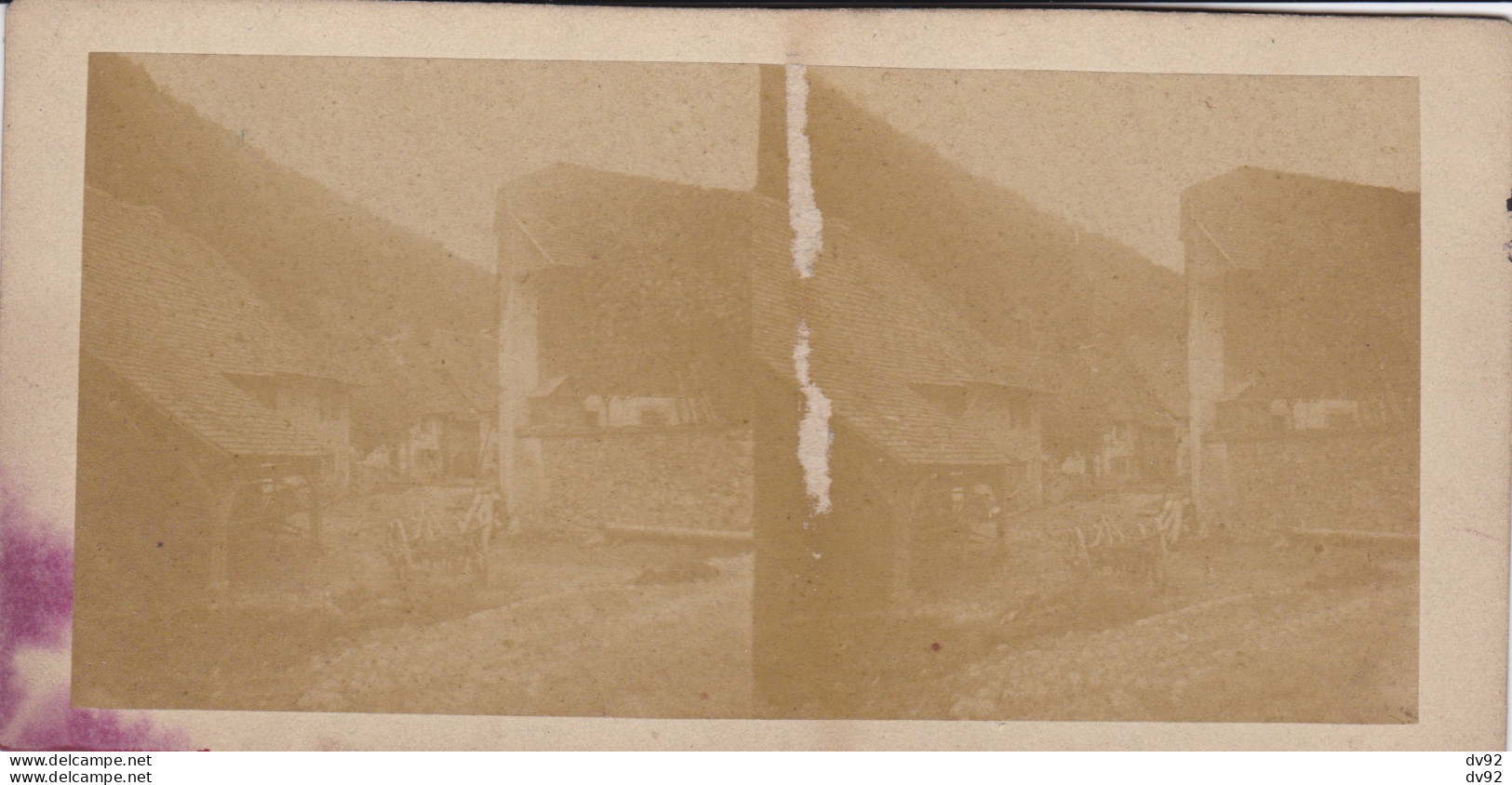 SUISSE CANTON DE SAINT GALL SARGANS PHOTO STEREOSCOPIQUE - Stereoscopic