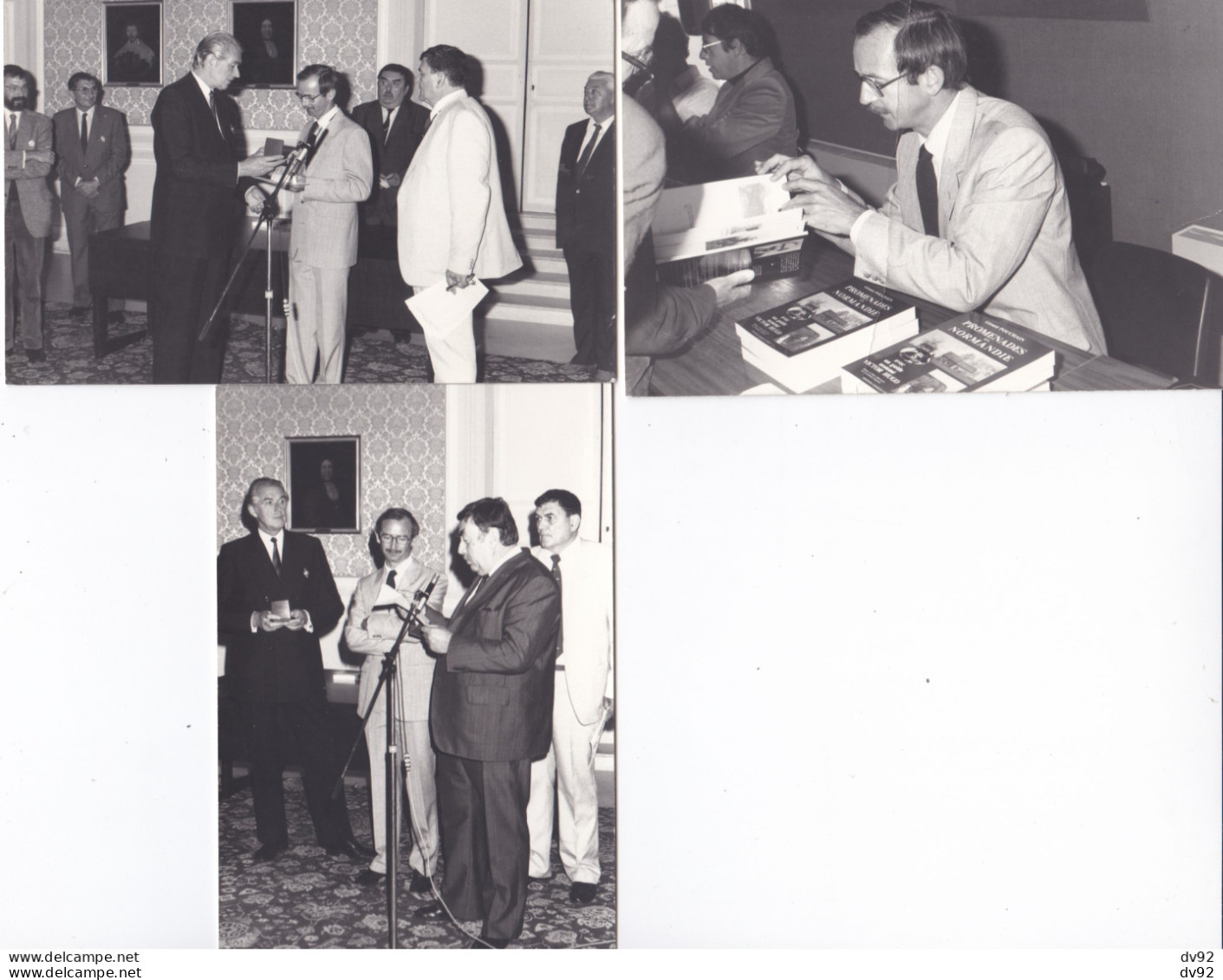 CALVADOS BAYEUX HOTEL DE VILLE DEDICACE ET REMISE DE DECORATION A GERARD POUCHAIN 1983 - Berühmtheiten