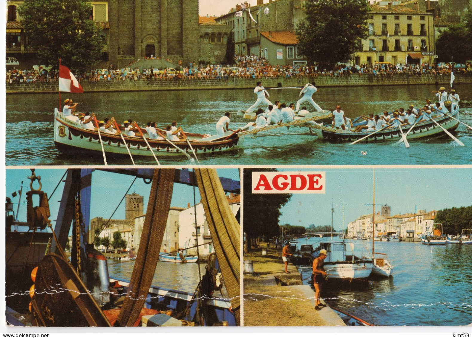 Agde - Les Joutes, La Cathédrale St Etienne, Les Quais - Agde
