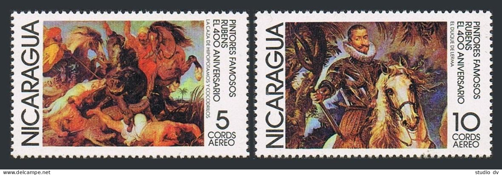 Nicaragua C932-C933,C934, MNH. Mi 2014-2015, Bl.103. Peter Paul Rubens,400, 1978 - Nicaragua