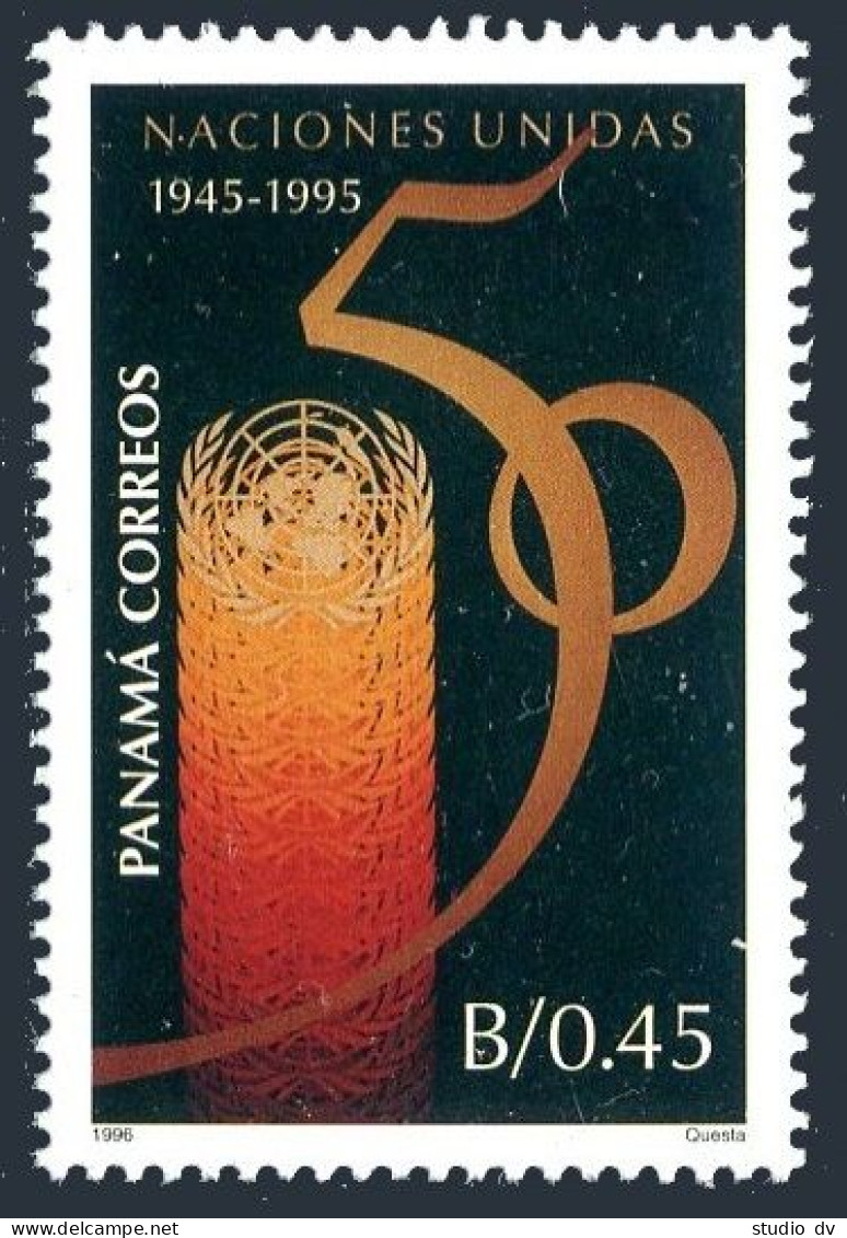 Panama 828, MNH. Michel . UN, 50th Ann. In 1995. 1996. - Panama