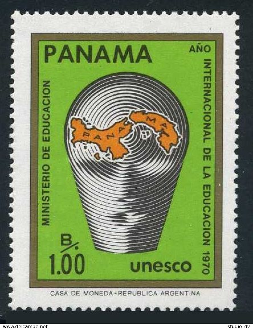 Panama 531,MNH.Michel 1199. Education Year IEY-1971.Emblem & Map Of Panama. - Panama