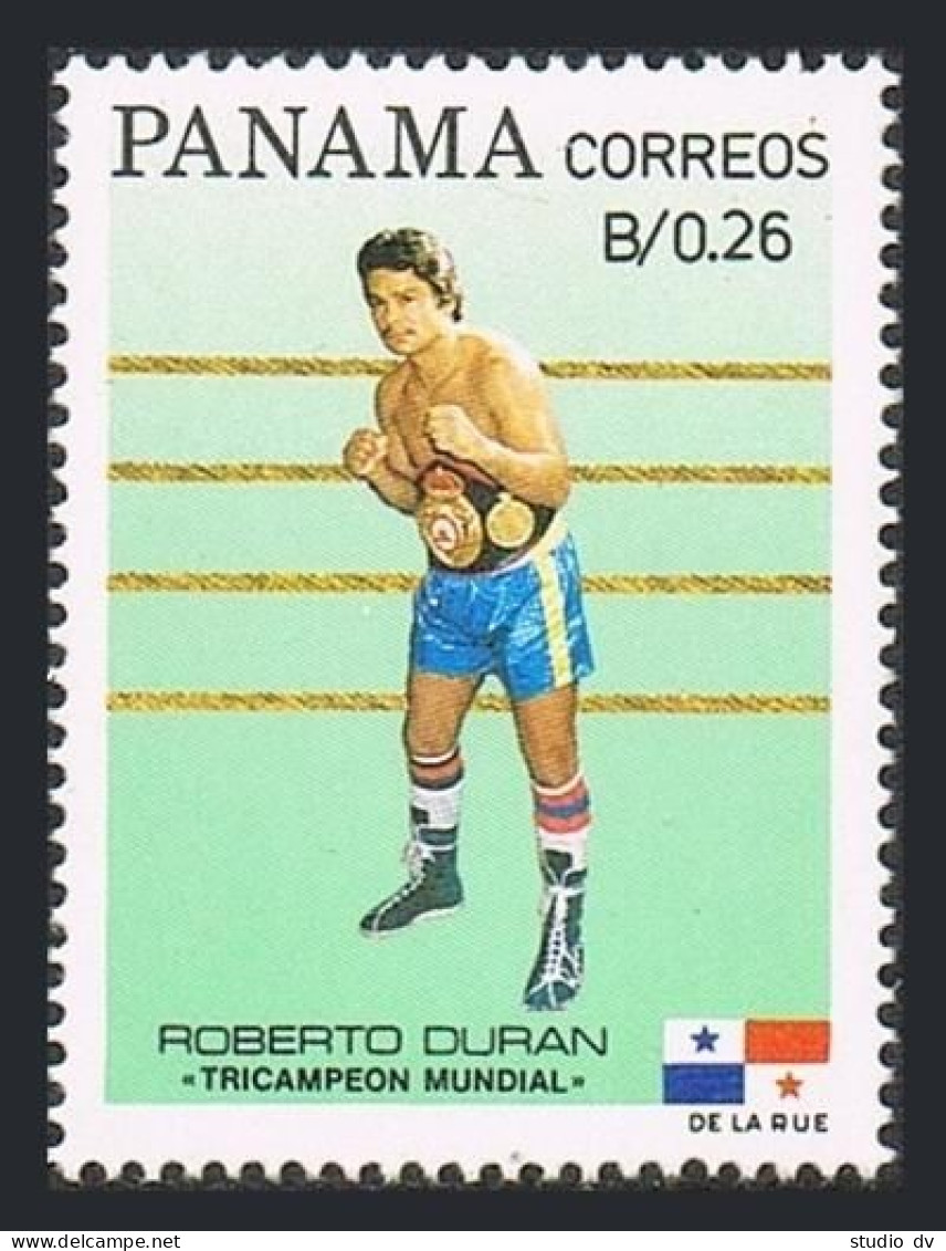 Panama 660, MNH. Michel 1579. Roberto Duran, 1984. 3 Boxing Championships. - Panama