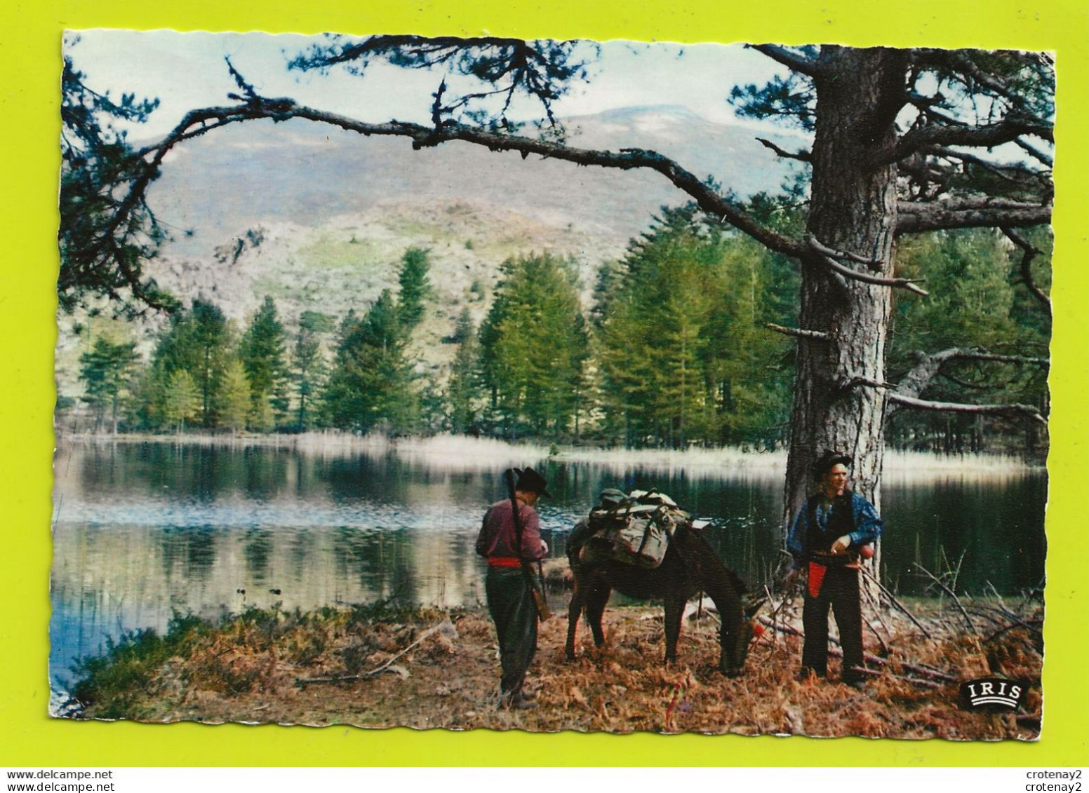 Corse Du Sud LAC DE CRENA à Plus De 1000m D'altitude Hommes Fusil Cheval En 1972 éditions La Cigogne - Other & Unclassified