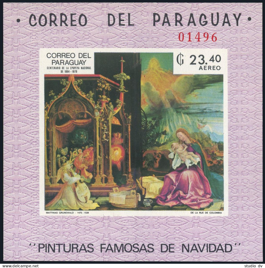 Paraguay 1211-1218,1219,MNH.Mi 1283-1292. Christmas 1969.Nativity,Bertram,Greco, - Paraguay