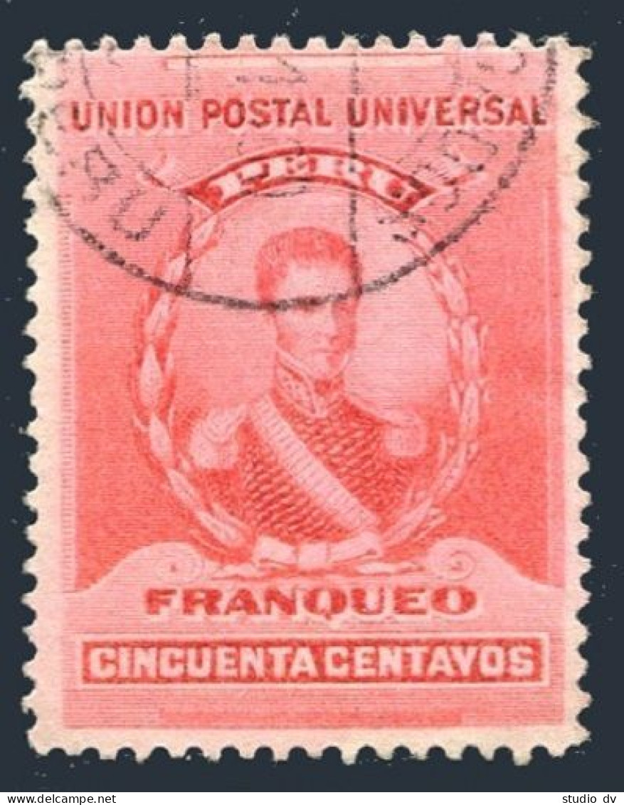 Peru 152, Used. Michel . General Jose De La Mar, 1896. - Perù