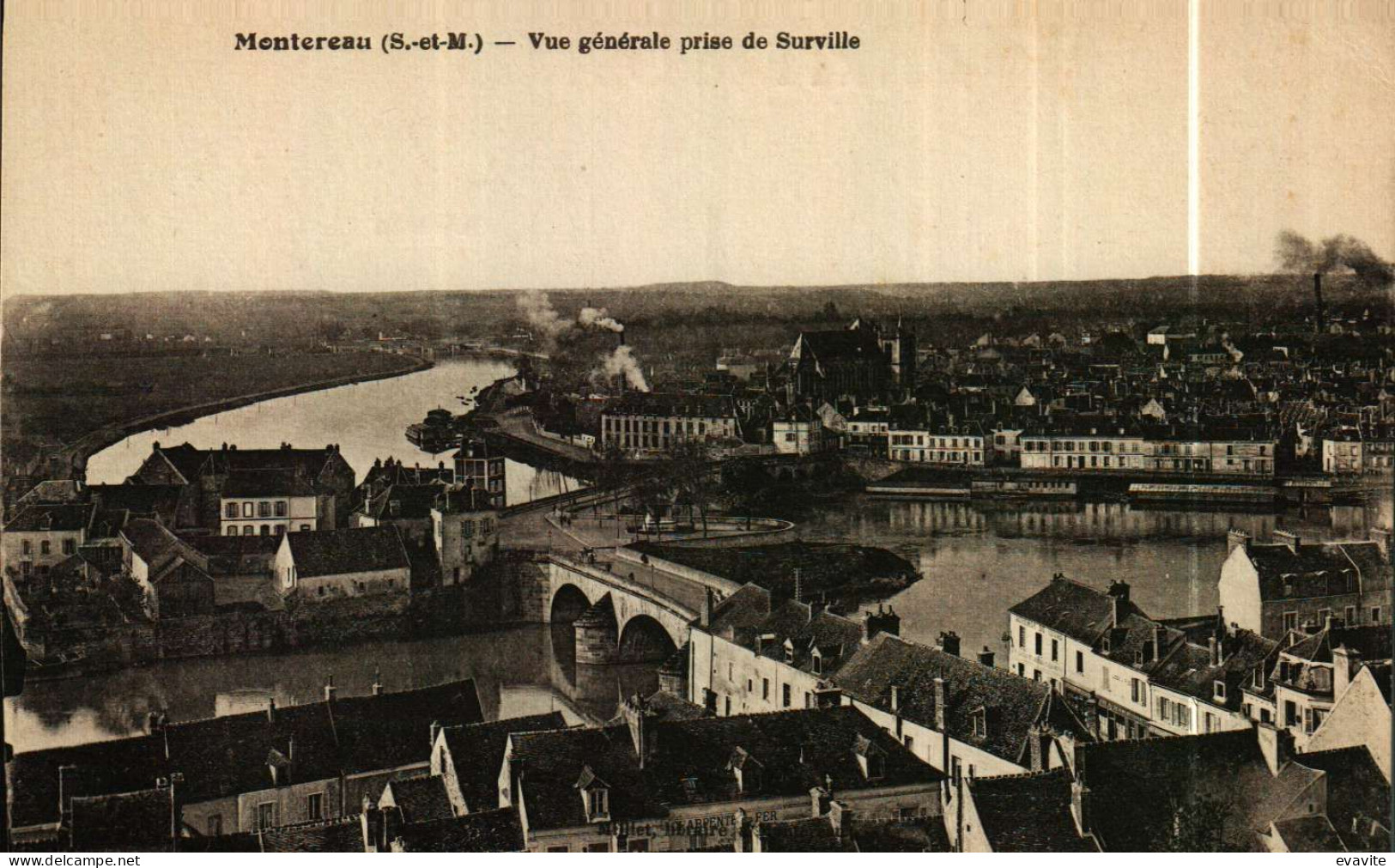 CPA   (77)   MONTEREAU   Vue Générale - Montereau