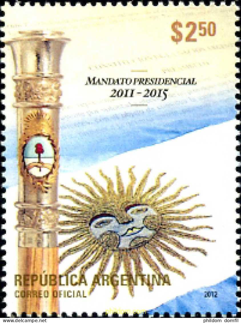 276933 MNH ARGENTINA 2012 MANDATO PRESIDENCIAL - Unused Stamps