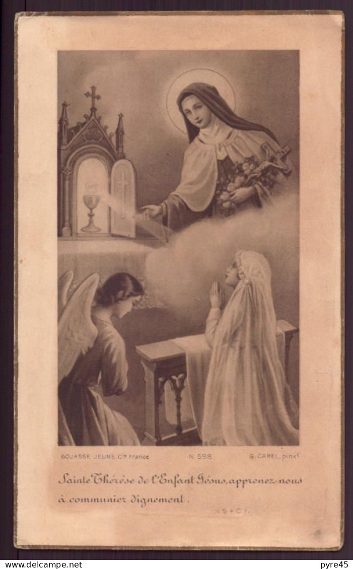 Image Pieuse " Sainte Thérèse De L'enfant Jésus " Souvenir De 1° Communion - Images Religieuses