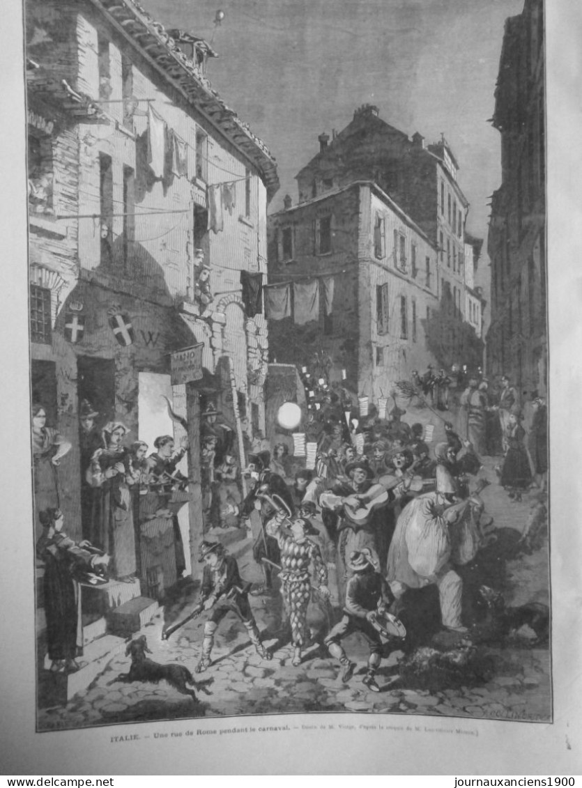 1860 1900 CARNAVAL ITALIE ESPAGNE BELGIQUE 28 JOURNAUX ANCIENS COMPLETS