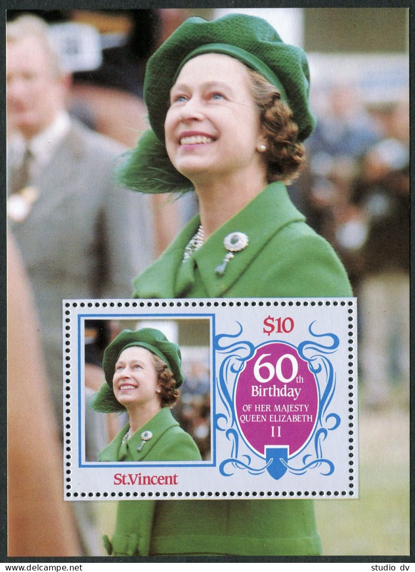 St Vincent 927, MNH. Mi . Queen Elizabeth II, Birthday 1986. - St.Vincent (1979-...)