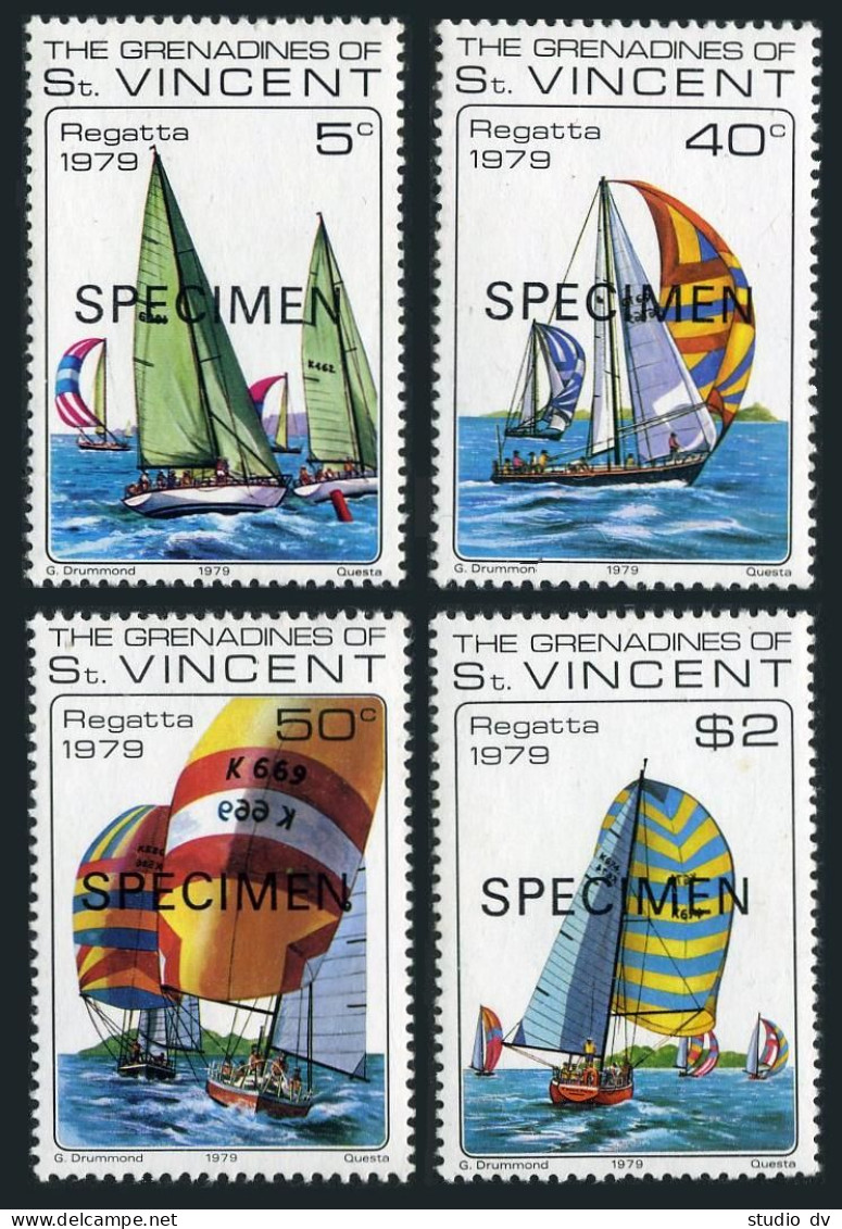 St Vincent Gren 166-169 Specimen,MNH.Mi 165-168. Regatta 1978:Sailing Yachts. - St.Vincent (1979-...)