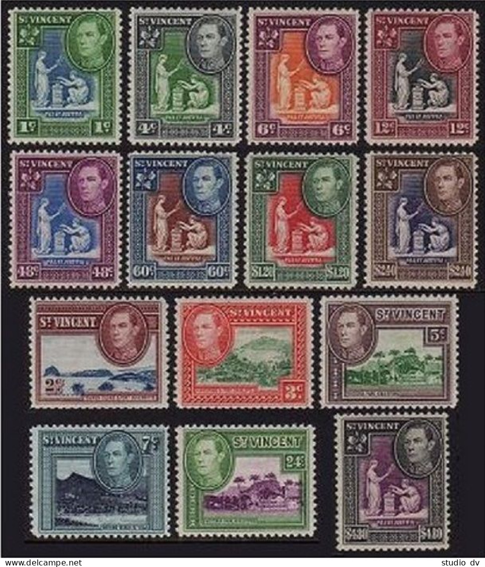 St Vincent 156-169,MNH.Mi 138/156. Seal Of Colony,Forts,Villa Beach,Kingstown. - St.Vincent (1979-...)
