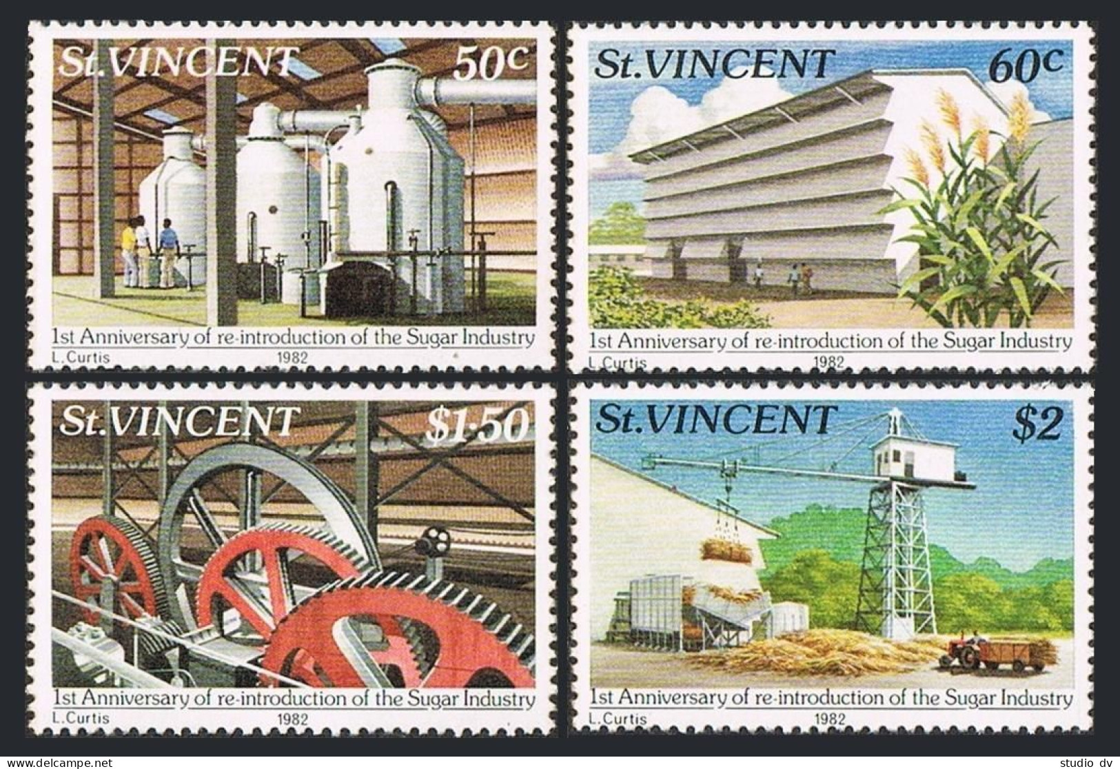 St Vincent 639-642,MNH.Michel 623-626. Re-introduction Of Sugar Industry,1982. - St.Vincent (1979-...)