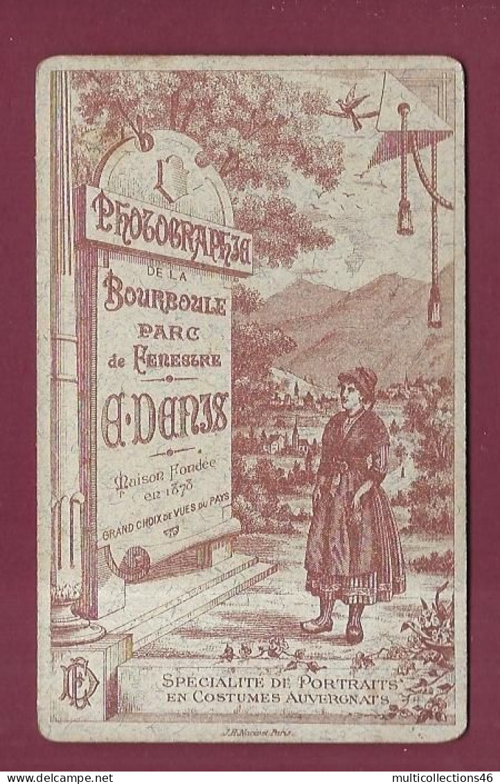 120524 - PHOTO CDV DE LA BOURBOULE - Religieux - Beau Verso - Sonstige & Ohne Zuordnung