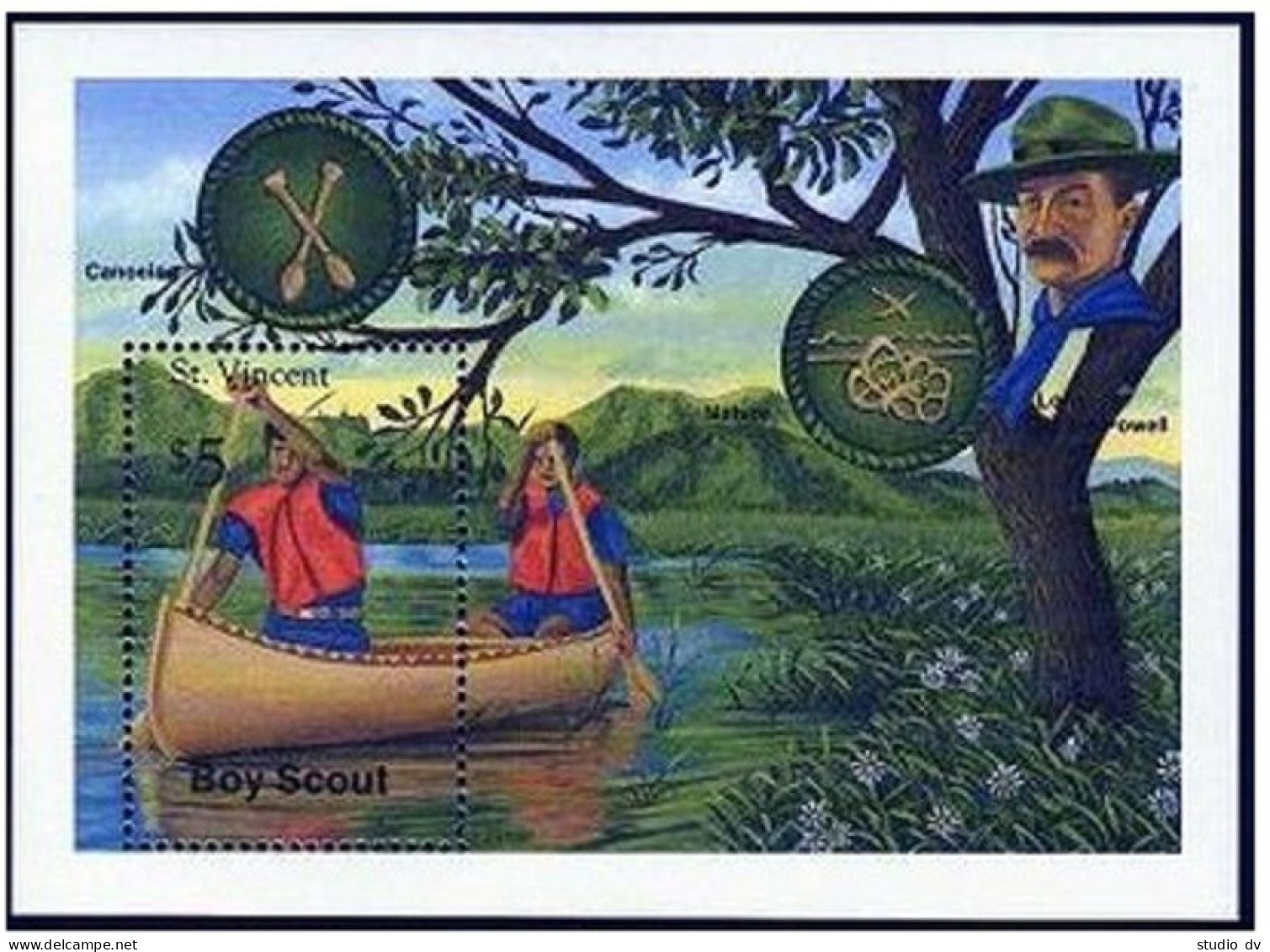 St Vincent 1286-1287,MNH. Boy Scouts,Girl Guides 1989.Lord And Lady Baden-Powell - St.Vincent (1979-...)