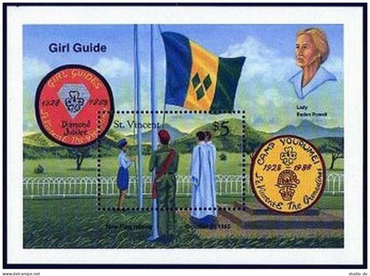 St Vincent 1286-1287,MNH. Boy Scouts,Girl Guides 1989.Lord And Lady Baden-Powell - St.Vincent (1979-...)
