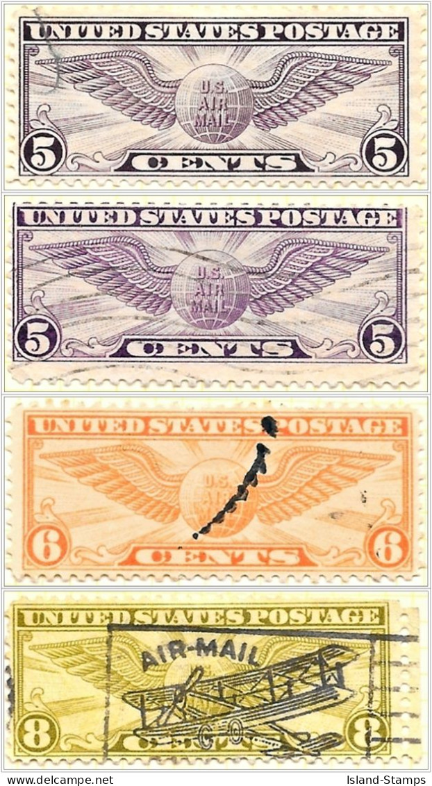 USA 1930 Airmail  Four Values Used - Gebruikt