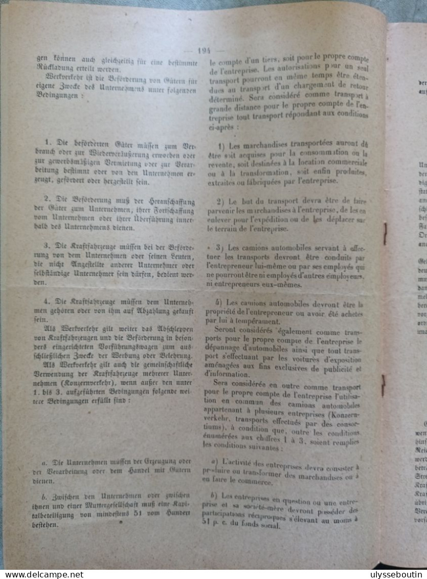 39/45 Verordnungsblatt Des Militärsbefehlshaber In Frankreich. Journal Officiel. 19 Mars 1941 - Dokumente