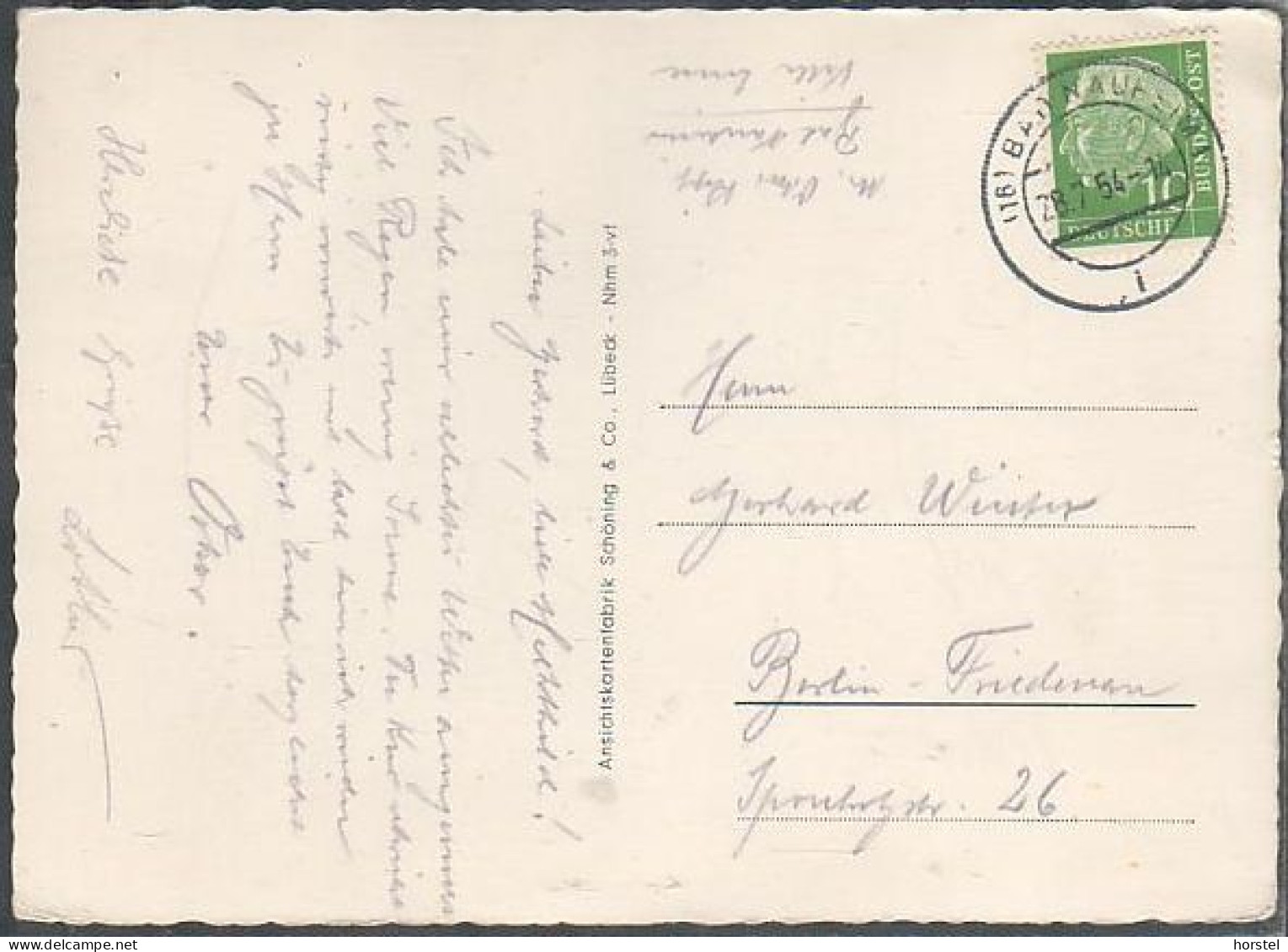 D-61231 Bad Nauheim - Der Sprudelhof - Stamp 1954 - Bad Nauheim