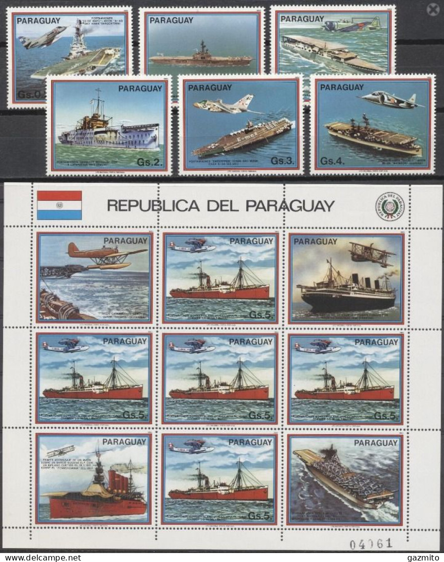 Paraguay 1983, Ships, 6val +Sheetlet - Paraguay