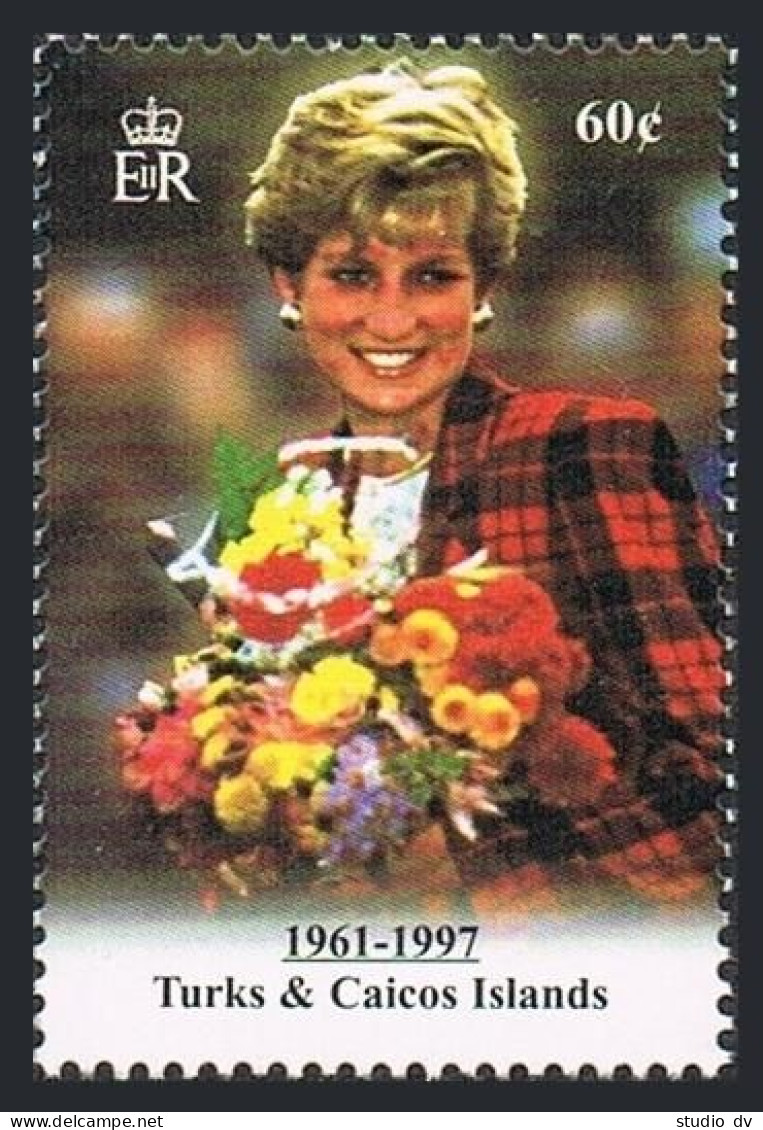 Turks & Caicos 1271, MNH. Michel 1434. Princess Diana Memorial Issue 1998. - Turks & Caicos