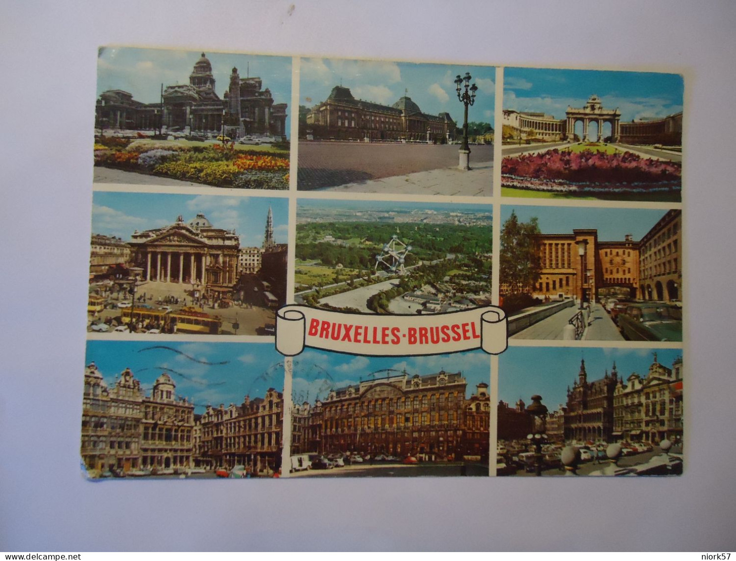 BELGIUM   POSTCARDS BRUXELLES  BRUSSEL PANORAMA 1989 STAMPS - Other & Unclassified