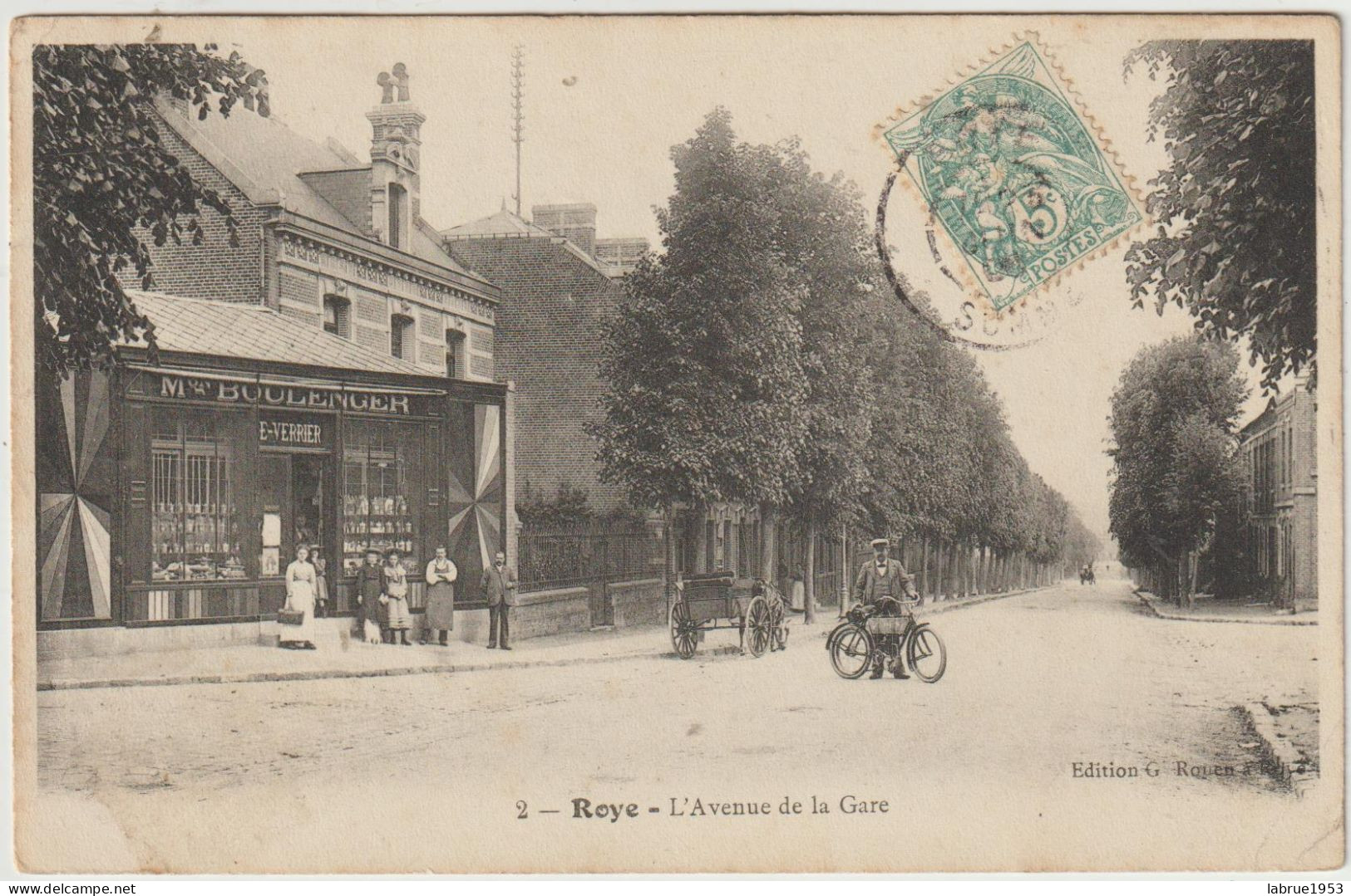 Roye - L'Avenue De La Gare - ( G.2746) - Roye