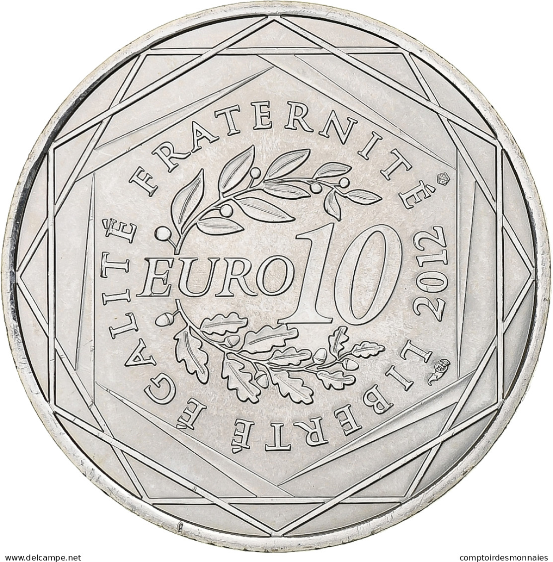 France, 10 Euro, Basse-Normandie, 2012, Monnaie De Paris, Argent, SUP+ - Frankrijk