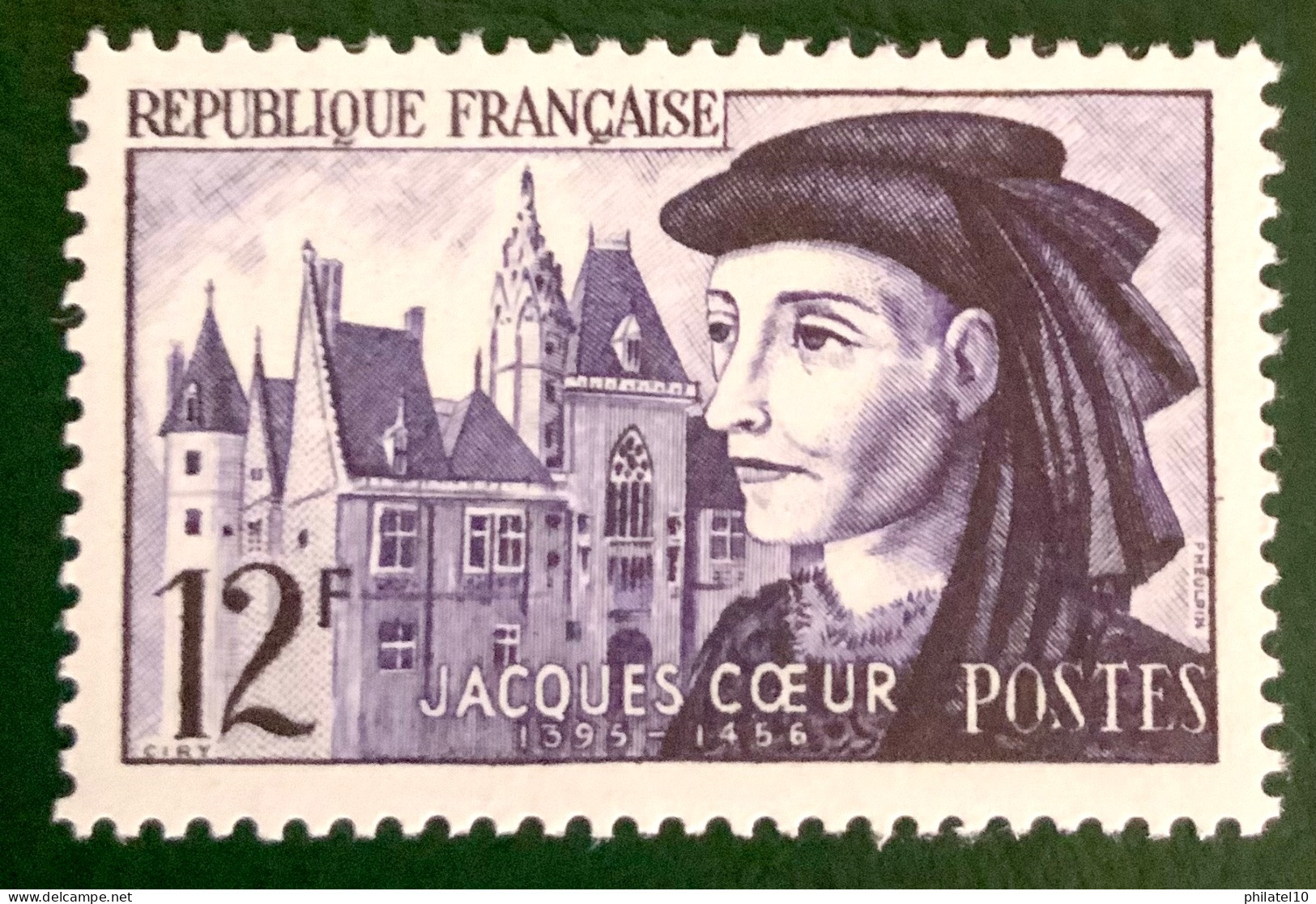 1955 FRANCE N 1034 - JACQUES COEUR - NEUF** - Nuovi