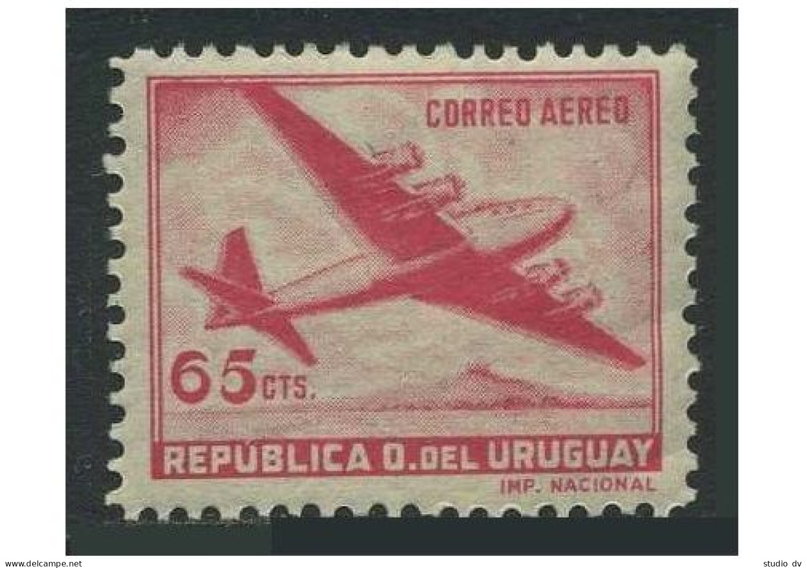 Uruguay C158. MNH. Michel 722. Air Post 1959. Four-motored Plane. - Uruguay