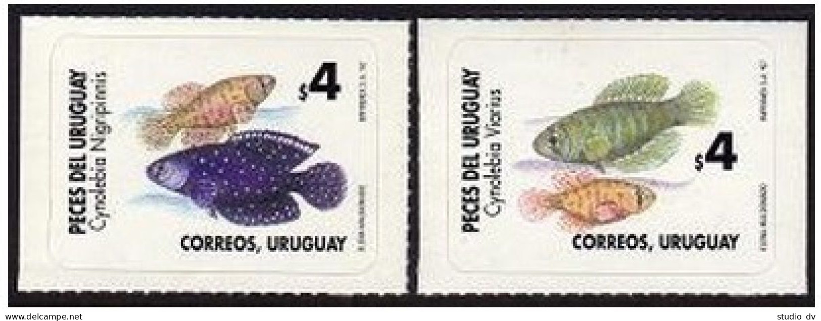 Uruguay 1642-1643 Self-adhesive, MNH. Michel 1223-1224. Fish 1997. - Uruguay