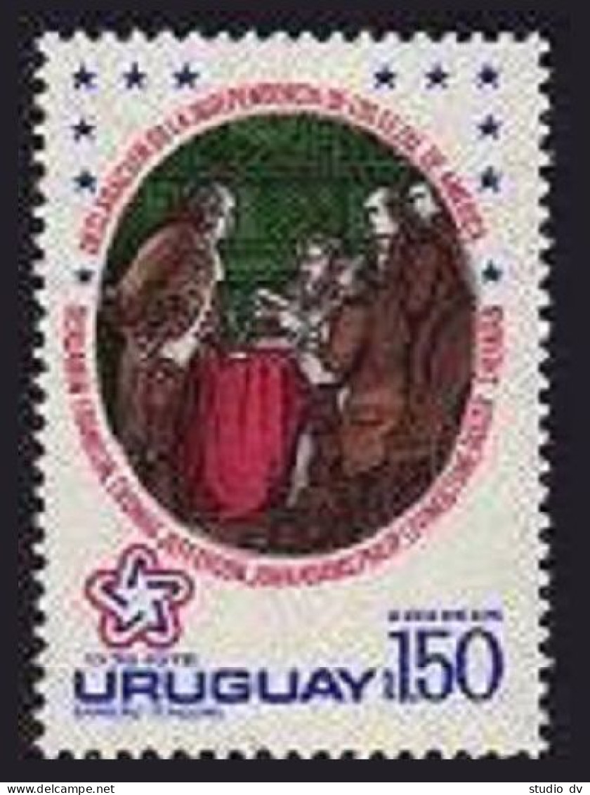 Uruguay 943, MNH. Michel 1413. US-200, 1976. US Declaration Of Independence. - Uruguay