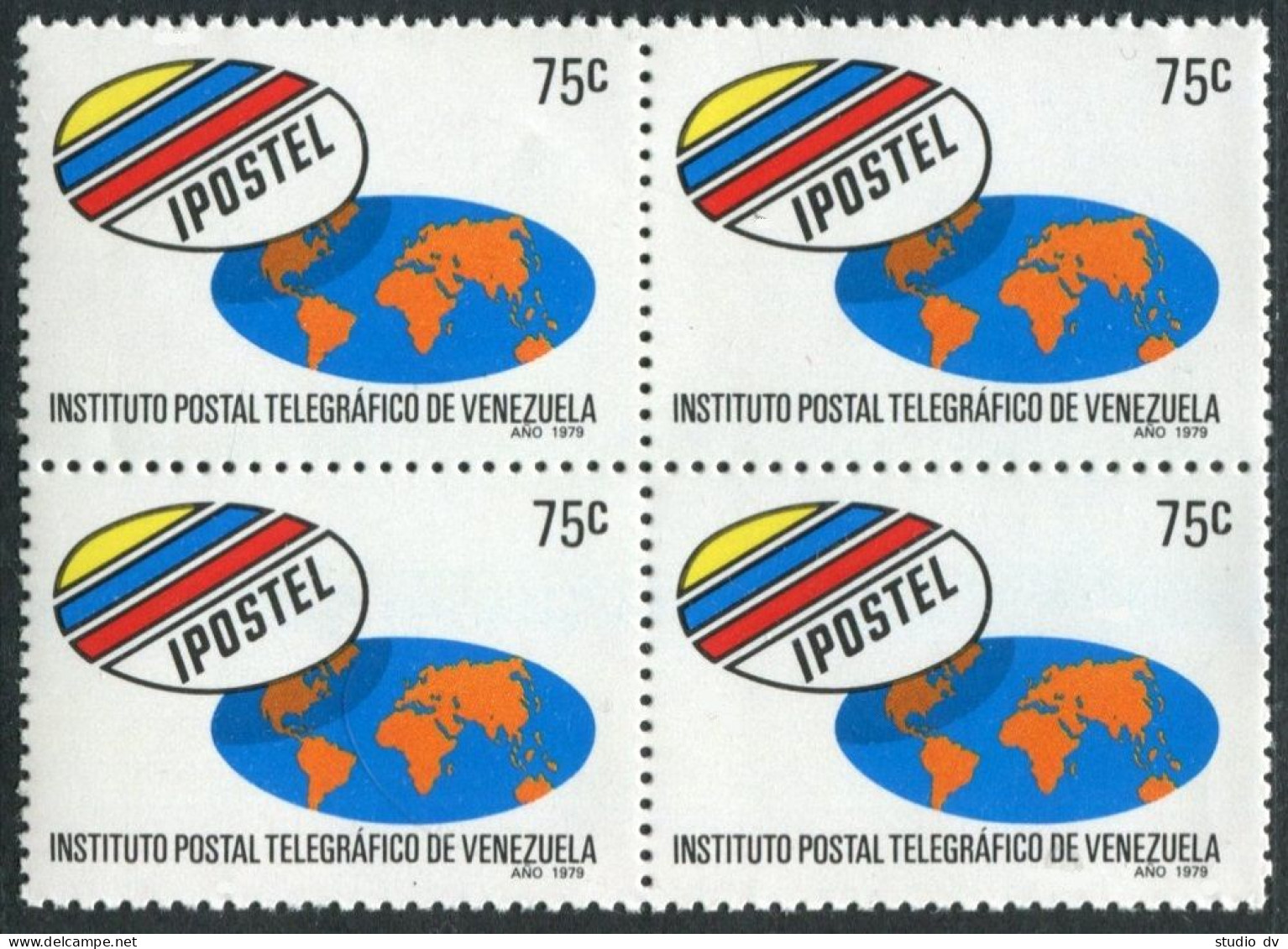 Venezuela 1222 Block/4, MNH. Michel 2143. IPOSTEL New Logo, 1979. - Venezuela