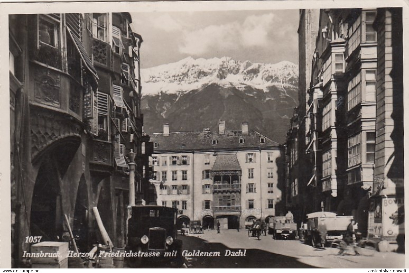 Innsbruck, Herzog Friedrichstrasse Mit Goldenem Dachl Gl1941 #G4892 - Altri & Non Classificati