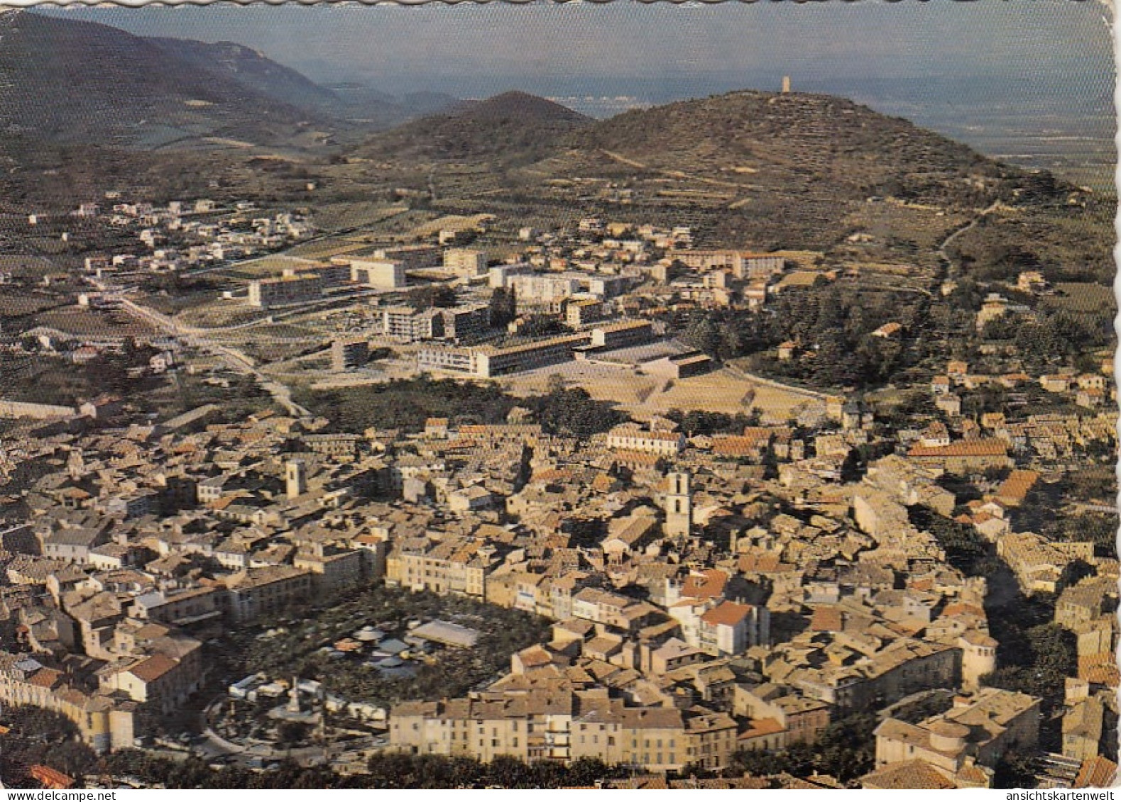 Manosque (Basses Alpes) La Ville Et Le Colline Du Mont D'Or Glum 1960? #G4902 - Manosque