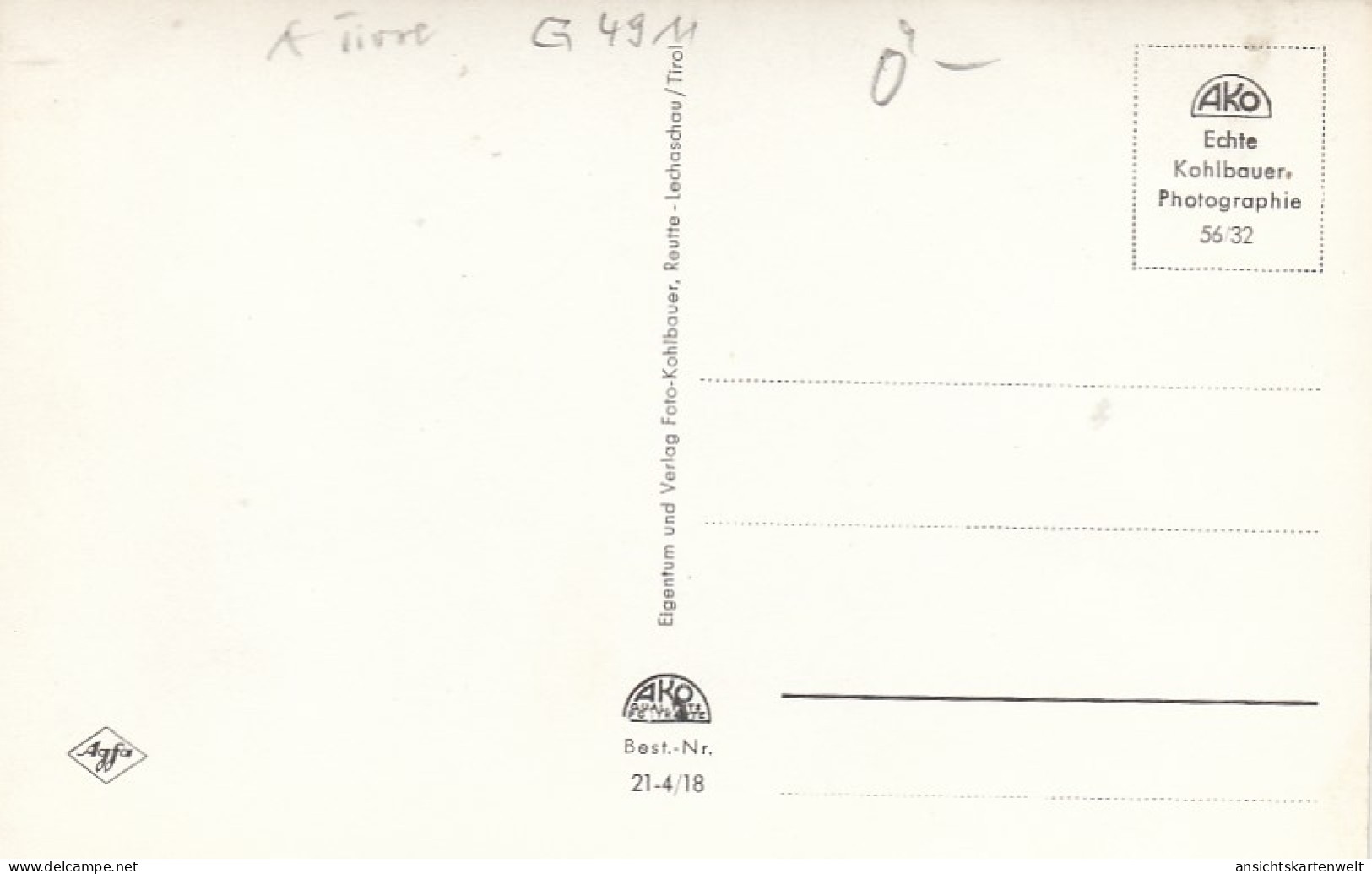 Nesselwängle, Mehrbildkarte Gl1953 #G4911 - Other & Unclassified