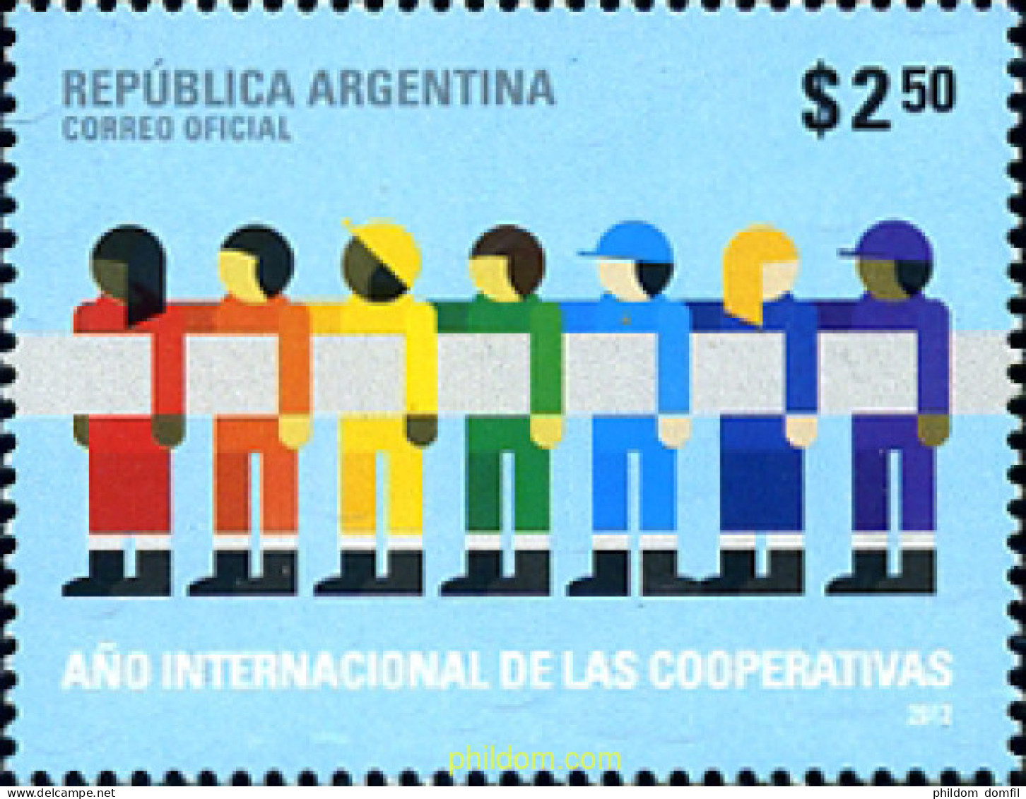284104 MNH ARGENTINA 2012 NACIONES UNIDAS - 2012 AÑO DE LAS COOPERATIVAS - Neufs