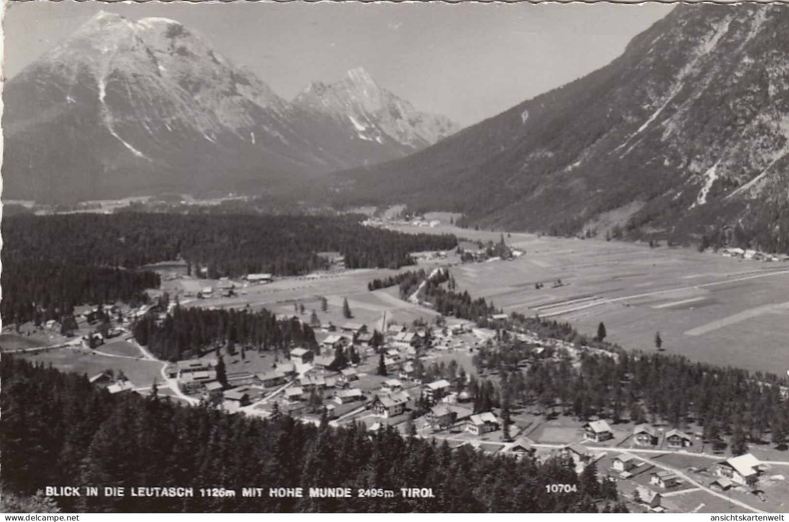 Blick In Die Leutasch Mit Hohe Munde, Tirol Gl1961 #G4914 - Other & Unclassified