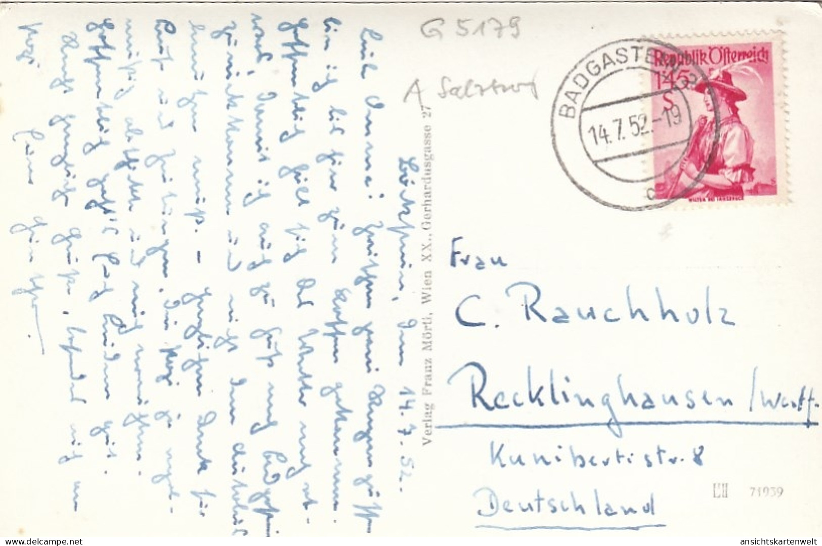 Badgastein, Teilansicht Gl1952 #G5179 - Other & Unclassified