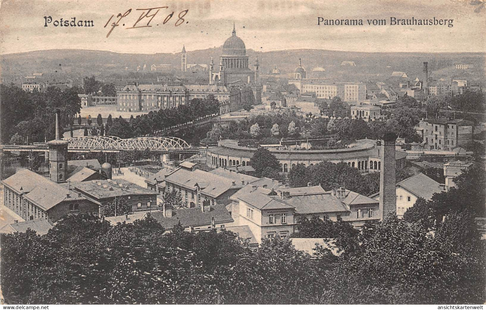 Potsdam Panorama Vom Brauhausberg Gl1918 #168.434 - Andere & Zonder Classificatie