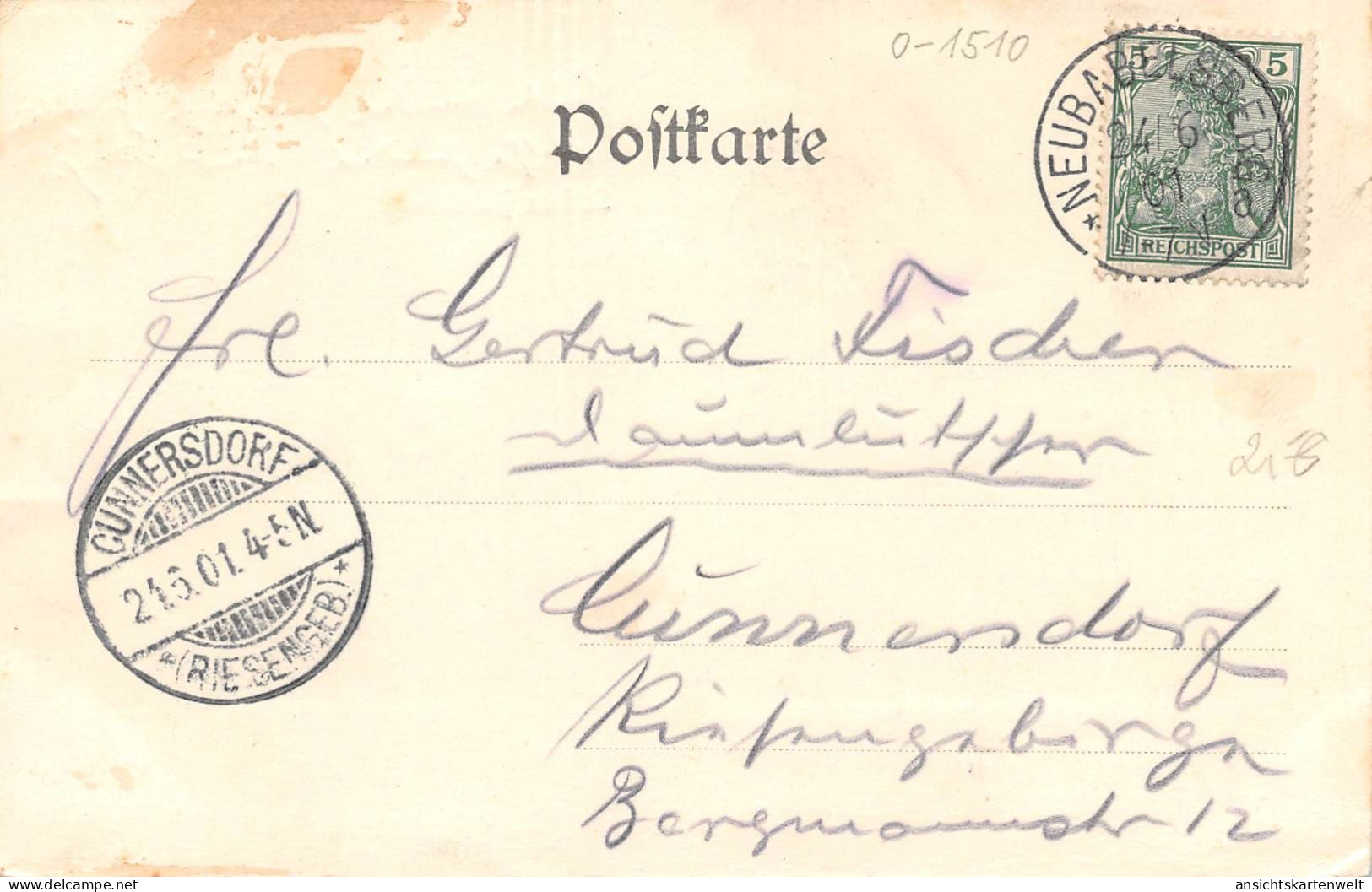 Potsdam Schloss Babelsberg Gl1901 #168.448 - Altri & Non Classificati