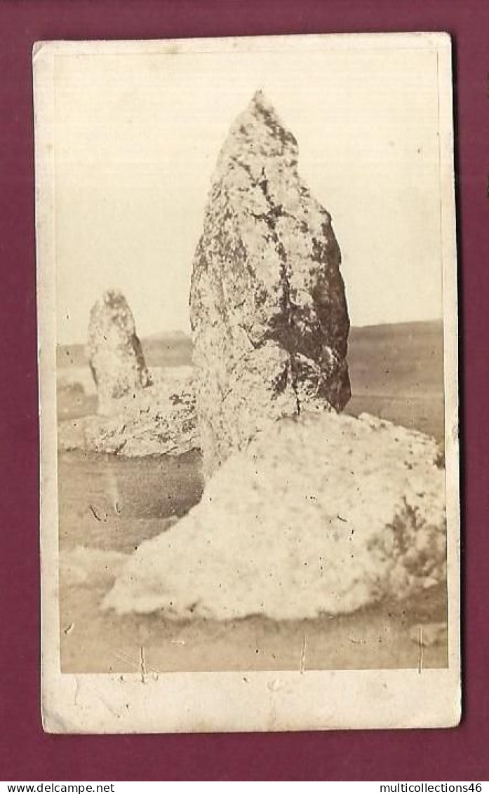 120524A - PHOTO CDV BRETAGNE A LAFAGE QUIMPER - Menhir De Lagatjar CAMARET SUR MER - Orte