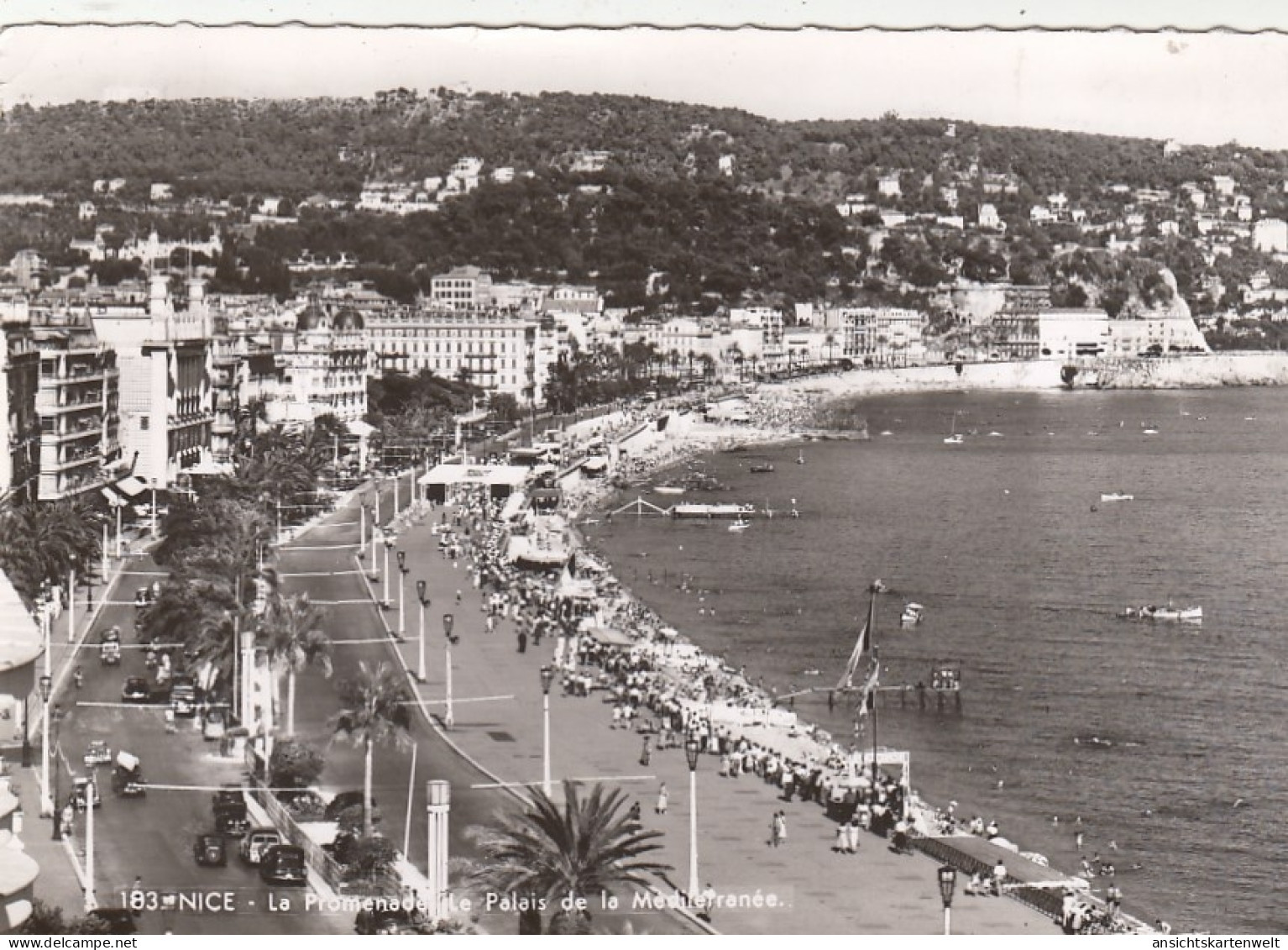 Nice,La Promenade E Le Palais De Mediterranée Gl1952 #G5185 - Other & Unclassified