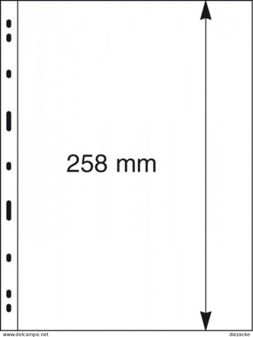 Lindner UNIPLATE Blätter Schwarz Mit 1 Streifen 071 (5er Pack) Neu ( - Altri & Non Classificati