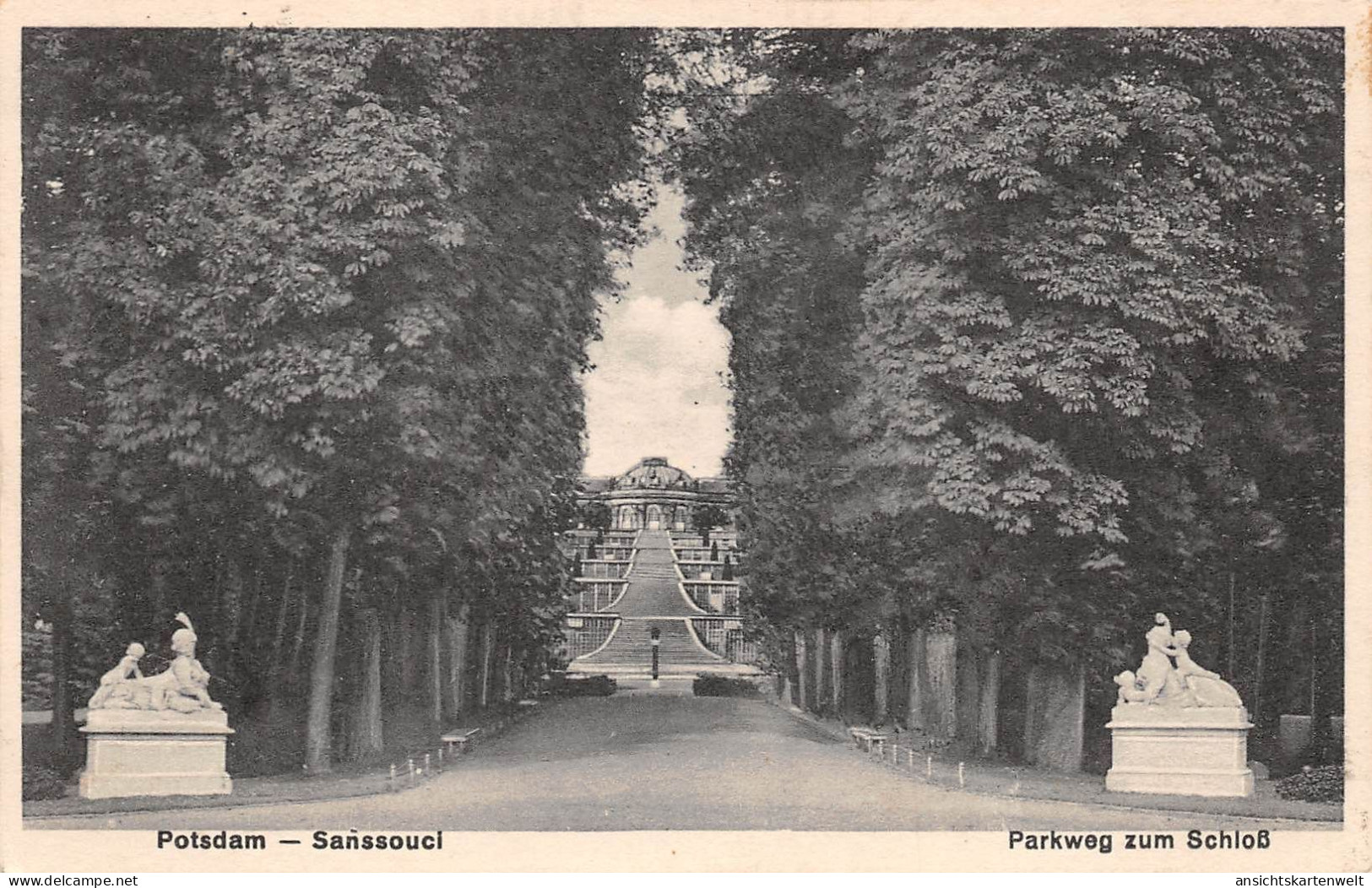 Potsdam Sanssouci Parkweg Zum Schloss Gl1936 #168.454 - Autres & Non Classés