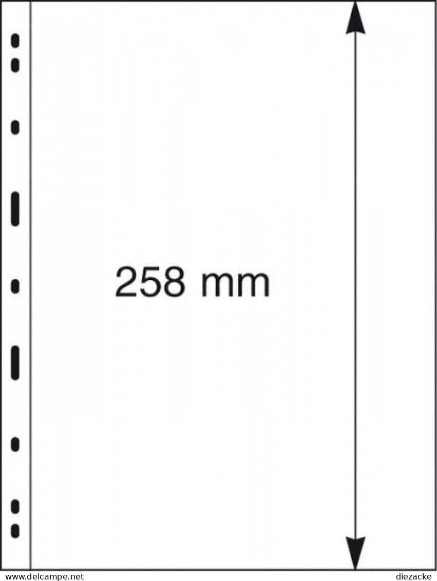 Lindner UNIPLATE Blätter Glasklar Mit 1 Streifen 091 (5er Pack) Neu ( - Other & Unclassified